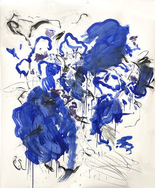 Sergio Bosco. Azul II, 165 x 140 cm