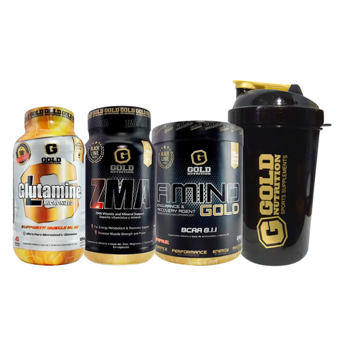 COMBO RECUPERACION + SHAKER - GOLD NUTRITION