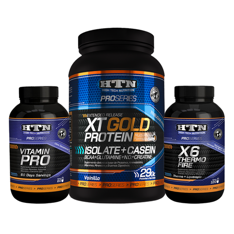 VITAMIN PRO + XT GOLD 1KG + X6 THERMO FIRE - HTN