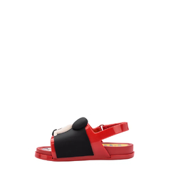 Mini Melissa Beach Slide Sandal + Mickey And Friends Vermelho Preto (Mickey) na internet