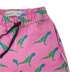 Bermuda infantil DINO PINK - comprar online