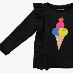 Moletom Infantil babado Sorvetinho - comprar online