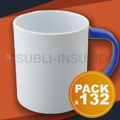 Taza blanca mango azul Polymer en internet