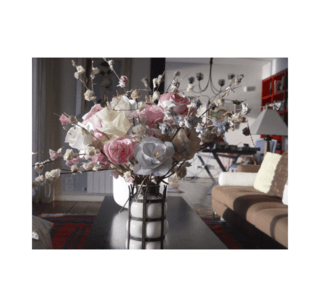 Luxury Flowers Beige en internet