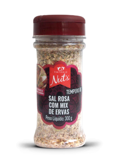 Sal Rosa com Mix de Ervas 300g Saleiro - Empório Nut's