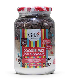Cookie Mix Gotas de Chocolate - SEM GLÚTEN - Vida Gourmet 440g