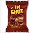 ALFAJOR TRISHOT RELLENO DE MOUSSE Y MANI 60 GRS