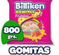 GOMITAS FRUTALES BILLIKEN ( SIN TACC ) - BOLSA X 800 G -