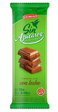 SIN TACC CHOCOLATE CON ALMENDRAS GEORGALOS 70 GRS - comprar online