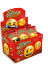 HUEVO DE PASCUA HUEVO DE CHOCOLATE EMOJI CON SORPRESA FELFORT 17 GS. CAJA DE 24 UNIDADES