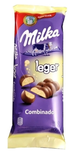 CHOCOLATE MILKA LEGER LECHE 100 GRS. POR UNIDAD,POR DOS UNIDADES - tienda online