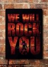 Chapa rústica Queen We will rock you