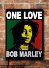 Chapa rústica Bob Marley One Love