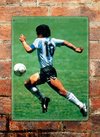 Chapa rústica Maradona corriendo - comprar online