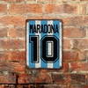 Chapa rústica Maradona