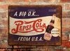 Chapa rústica Pepsi Cola - comprar online