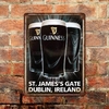 Chapa rústica cerveza Guinness