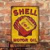 Chapa rústica Shell Motor Oil