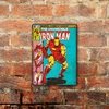 Chapa rústica Comic Iron Man