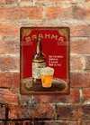 Chapa rústica cerveza Brahma