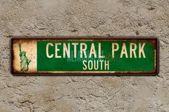 Chapa calles New York "Central Park South" - comprar online