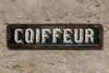 Chapa cartelito: "Coiffeur" - comprar online