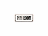 Chapa rústica Cartelito Pipi Room 28x10cm