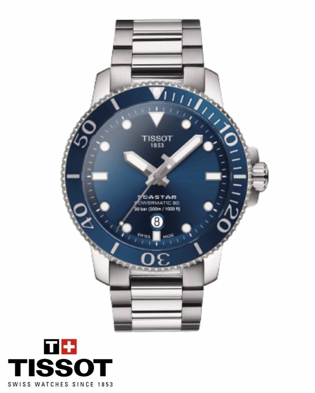 Reloj Tissot Hombre Seastar 1000 Powermatic 80 T120.407.11