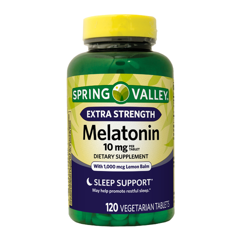Melatonina Extra Forte Spring Valley, 10 mg, 120 Cápsulas