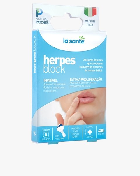 Adesivos para herpes labial Herpes Block 5 unidades - La Santé