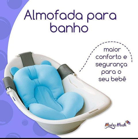 Almofada Para Banho (Azul ou Rosa) - Baby Bath