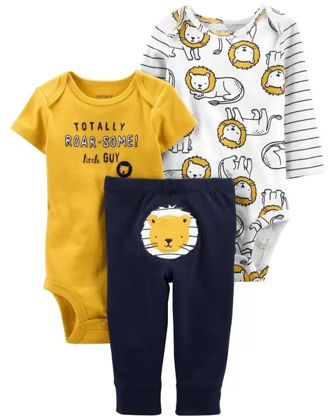 Kit com 3 peças - Carter's - Lion Little