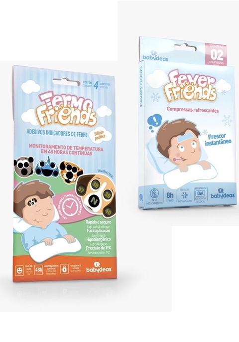 Kit Febre Babydeas - 01 Termo Friends e 01 Fever Friends - BABY IMPORTAÇÃO