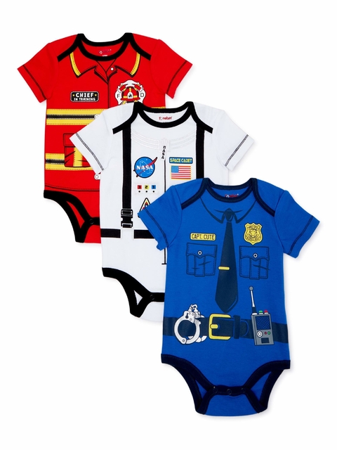 Kit com 3 Bodies Temáticos Funstuff Baby