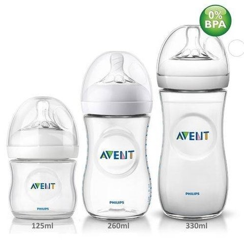 Kit 3 Mamadeiras Pétala Avent Anticólica - 125/260/330ml