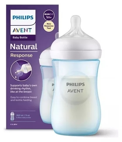 Mamadeira Pétala Anticólica 3.0 - 260ml Azul - Philips Avent na internet