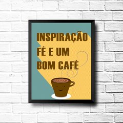 PLACA UM BOM CAFÉ - comprar online