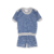 Pijama bebé rayado azul