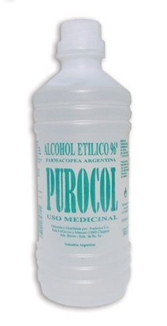 Alcohol Fino Etílico Purocol 500cc Pack 20 un - comprar online