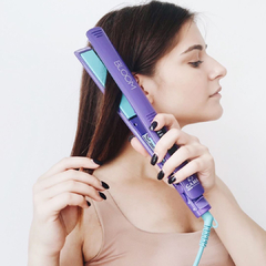 Planchita De Pelo Gama Bloom Elegance Led Digital Violeta - comprar online