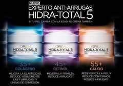 Crema Antiarrugas Loreal Hidra Total 5 55+ Con Calcio - Tienda Ramona