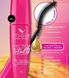 Mascara Pestañas Vogue Efecto Total 6 Volumen Largas Curvas en internet