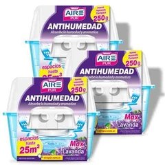 Antihumedad Fragancia Lavanda Aire Pur Max 25m3 Pack 3un