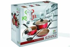 Batería Set Cocina Antiadherente Jovifel Rivoli 4piezas Rojo en internet