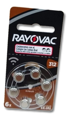 Pilas Para Audífono Rayovac Blister 6un Pack 10un en internet