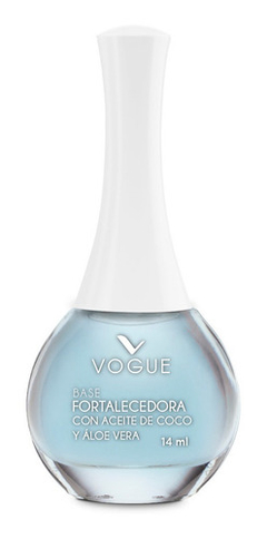 Base Fortalecedora De Uñas Vogue Efecto Spa Coco Y Aloe Vera