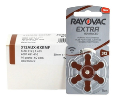 Pilas Para Audífono Rayovac Extra Advanced 10 Blisters De 6u