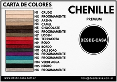 Respaldo de sommier liso en tela chenille premium - comprar online