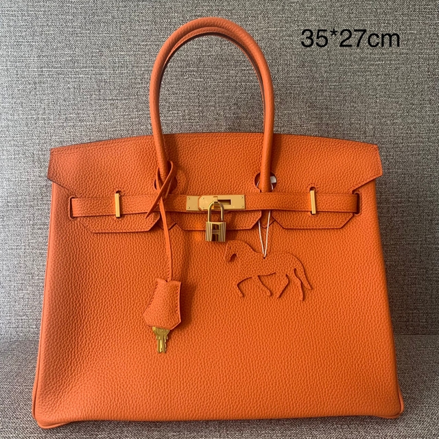 Bolsa Hermes Birkin 35 Laranja