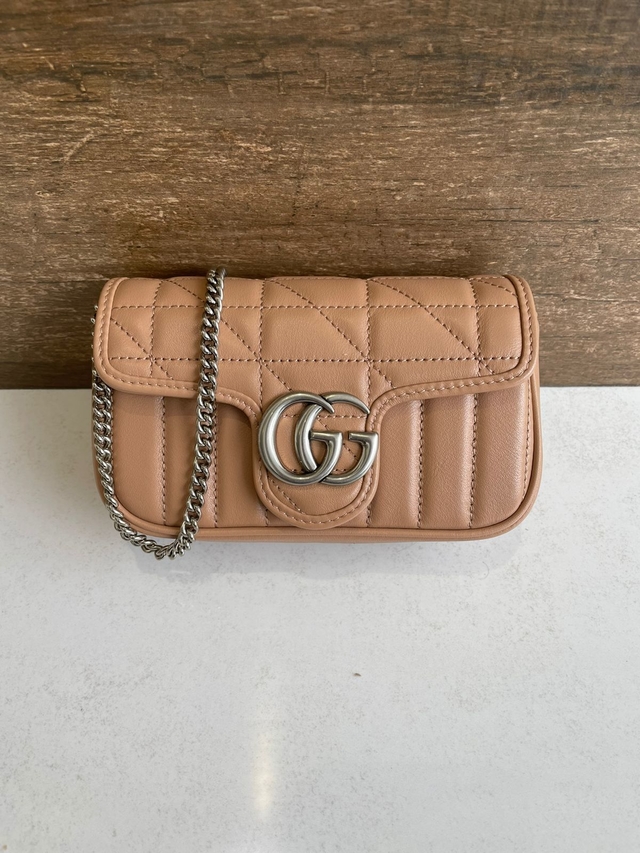 Bolsa Mini Tiracolo GG Bege